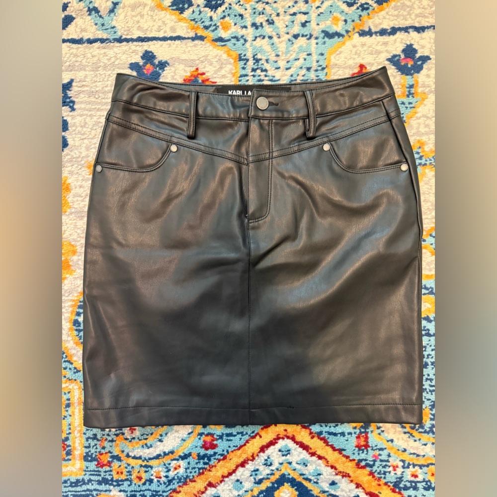 Karl Lagerfeld Leather Skirt